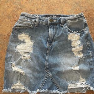 Hollister denim skirt